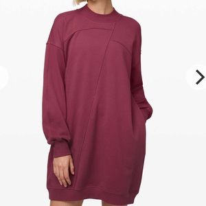 $128 Lululemon Broken Beats Sweater Dress Plumful